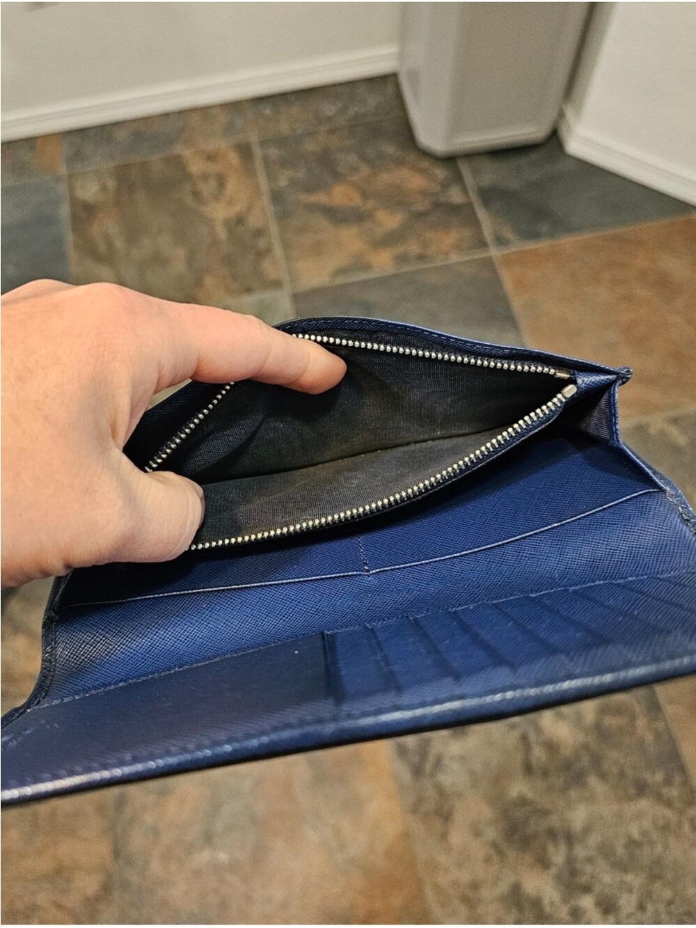 Prada Saffiano Leather Long Wallet - AUTHENTICITY CARD
INCLUDED - MSRP $830 - Picture 8 of 16